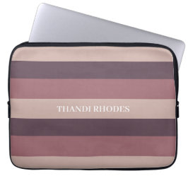 赤面ストライプカラーパレットモノグラム ラップトップスリーブ