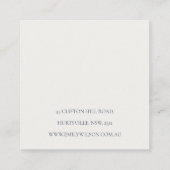 赤面スノーウィンターベリーイヤリングスタッドホルダー スクエア名刺 (裏面)