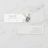 赤面スノーウィンターベリーバスケループスタッドホルダー スキニー名刺 (正面/裏面)