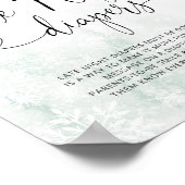 赤面スノーフレーク夜遅くのおむつ ポスター (角)