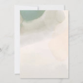 赤面スプラッシュタイトルミニマル生まれたばかりのリストフォト 案内状 (裏面)