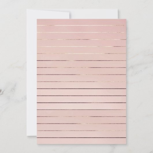 赤面スペインのピンクとブルーフローラキンセアニラ 招待状 (裏面)