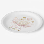 赤面スワンプリンセスとバルーン&蝶 ペーパープレート (アングル)