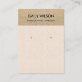 赤面セラミックテラコッタのテクスチャイヤリングディスプレイ 名刺 (正面)