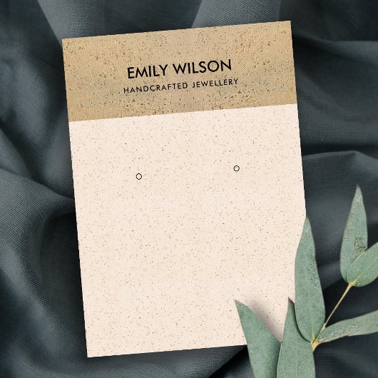 赤面セラミックテラコッタのテクスチャイヤリングディスプレイ 名刺