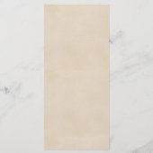 赤面セージ結婚フローラ メニュー (裏面)