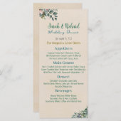 赤面セージ結婚フローラ メニュー (正面/裏面)