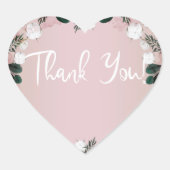 赤面タウプコットンフローラ素朴緑結婚園 ハートシール (正面)