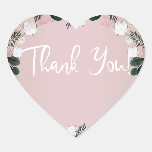 赤面タウプコットンフローラ素朴緑結婚園 ハートシール (正面)