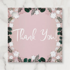 赤面タウプコットンフローラ素朴緑結婚園 フェイバータグ