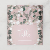 赤面タウプコットンフローラ素朴緑結婚園 プレイスカード (外部開封)