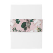 赤面タウプコットンフローラ素朴緑結婚園 招待状ベリーバンド (裏面例)