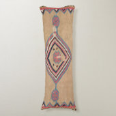 赤面タンピンクメダリオンベイビーブルーカウボーイ  ボディピロー (正面縦)