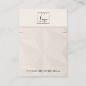 赤面ダイヤモンドテクスチャネックレスブレスレットディスプレイ 名刺 (正面)