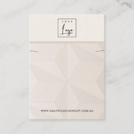 赤面ダイヤモンドテクスチャネックレスブレスレットディスプレイ 名刺