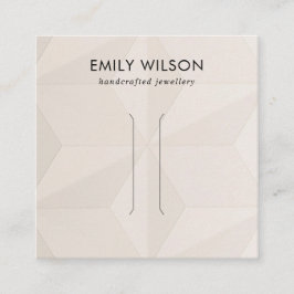 赤面ダイヤモンドテクスチャヘアクリップ表示カード スクエア名刺