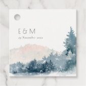 赤面ダスキーブルーマウンテンズパインモノグラム結婚ズ フェイバータグ (正面)