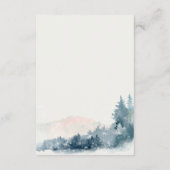 赤面ダスキーブルーマウンテンズパイン結婚ズ詳細 エンクロージャーカード (裏面)