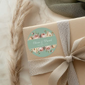 赤面ダスティエレガントバラプニーズパステルセージ ラウンドシール