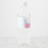 赤面ダスティブルーユーカリバラフローラ結婚ズ ペットボトルラベル (裏面)