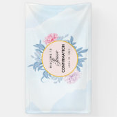 赤面ダスティブルー水彩多肉質確認 横断幕 (縦)