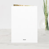 赤面ダリアス結婚フローラ サンキューカード (裏面)