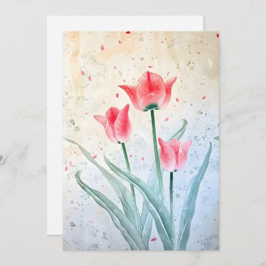 赤面チューリップエレガンス シーズンカード (正面/裏面)