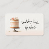 赤面ティエケーキベーカリーソーシャルメディアつながりQR 名刺 (正面)