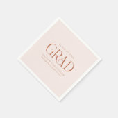 赤面テラコッタカスタムミニマリストグラードパーティー スタンダードカクテルナプキン (角)