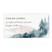 赤面デュスキーブルーマウンテンズパイン住所 シール (正面)