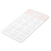 赤面トレリス4x6年カレンダーマグネット マグネット (左側)