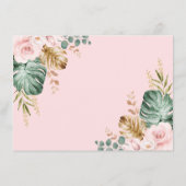 赤面トロピカルボホエレファントベビーおむつラッフル エンクロージャーカード (裏面)