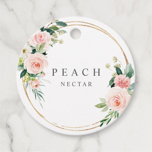 赤面ドリンクラベルカクテルミモザ フェイバータグ (正面)