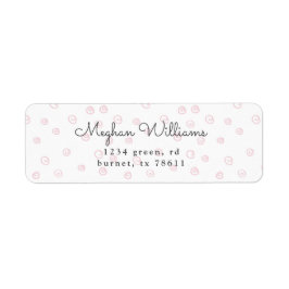 赤面ドードル旋回モダン差出人住所 ラベル