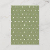 赤面ネイビーアネモネフローラオムツラッフルベビーシャワー エンクロージャーカード (裏面)