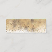 赤面ネイビーブルーとブルゴーニュレッド結婚フローラ スキニー名刺 (裏面)