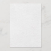 赤面ネイビーブルーソフトパステルピンク結婚フローラ エンクロージャーカード (裏面)