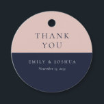 赤面ネイビーモダンル結婚ズ フェイバータグ<br><div class="desc">赤面ネイビーブルーモダン結婚式の引き出物ラベル</div>