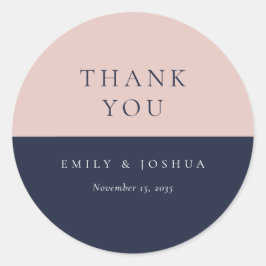 赤面ネイビーモダンル結婚ズ ラウンドシール