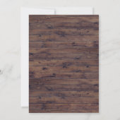 赤面ネイビ素朴ーブルーフローラブライダルシャワーブランチ 招待状 (裏面)