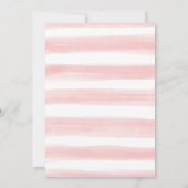 赤面ネービーボヘミアントラベルドライブバイブライダルシャワー 招待状 (裏面)