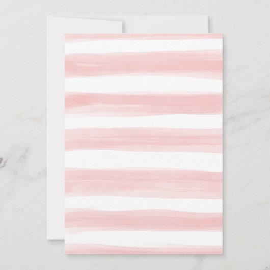 赤面ネービーボヘミアントラベルドライブバイブライダルシャワー 招待状 (裏面)