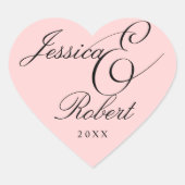 赤面ハートアンパ結婚サンド封筒用シール ハートシール (正面)