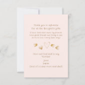 赤面ハートマイ1番目のサンキューカード おもしろい サンキューカード (裏面)