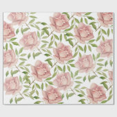 赤面バイオレット水カラーバラ ラッピングペーパー (フラット)