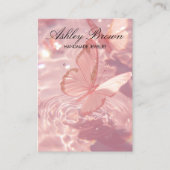 赤面バタフライハンドメイドジュエリーイヤリングディスプレイ 名刺 (正面)