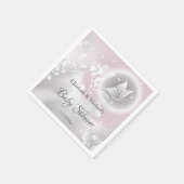 赤面バタフライファンタシーガールベビーシャワー スタンダードカクテルナプキン (角)