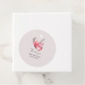 赤面バタフライベビーシャワーメッセージカード フェイバータグ (インサイチュ)