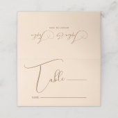 赤面バックグラウンドのミニマリズム プレイスカード (外部開封)