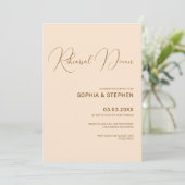 赤面バックグラウンドミニマリズムのリハーサル 招待状 (スタンド正面)